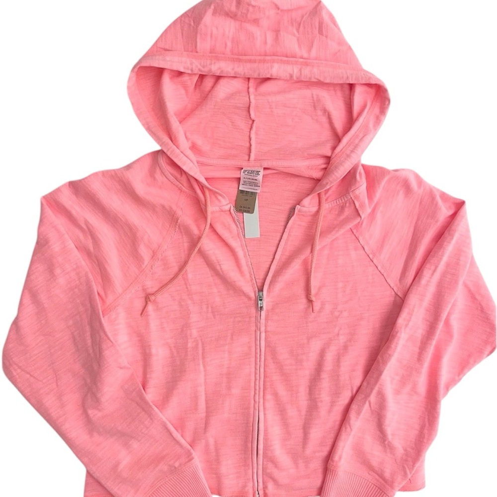 PINK Victoria's Secret Coral Zip-Up Hoodie